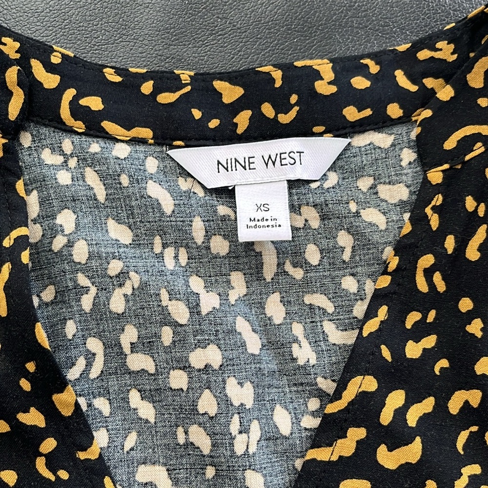 NWT Nine West Animal Print Swing Dress - Picture 4 of 10